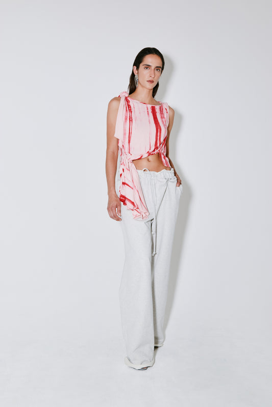 THEODORA top pink tie-dye