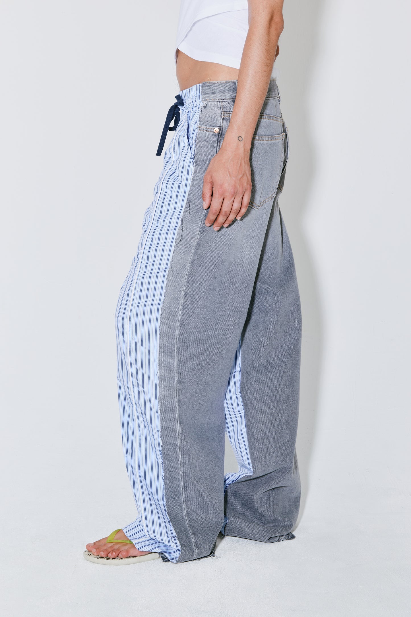 POLKA pants blue stripes