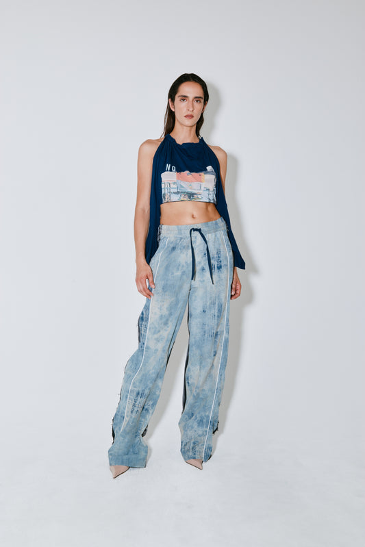 POLKA pants worn grey blue