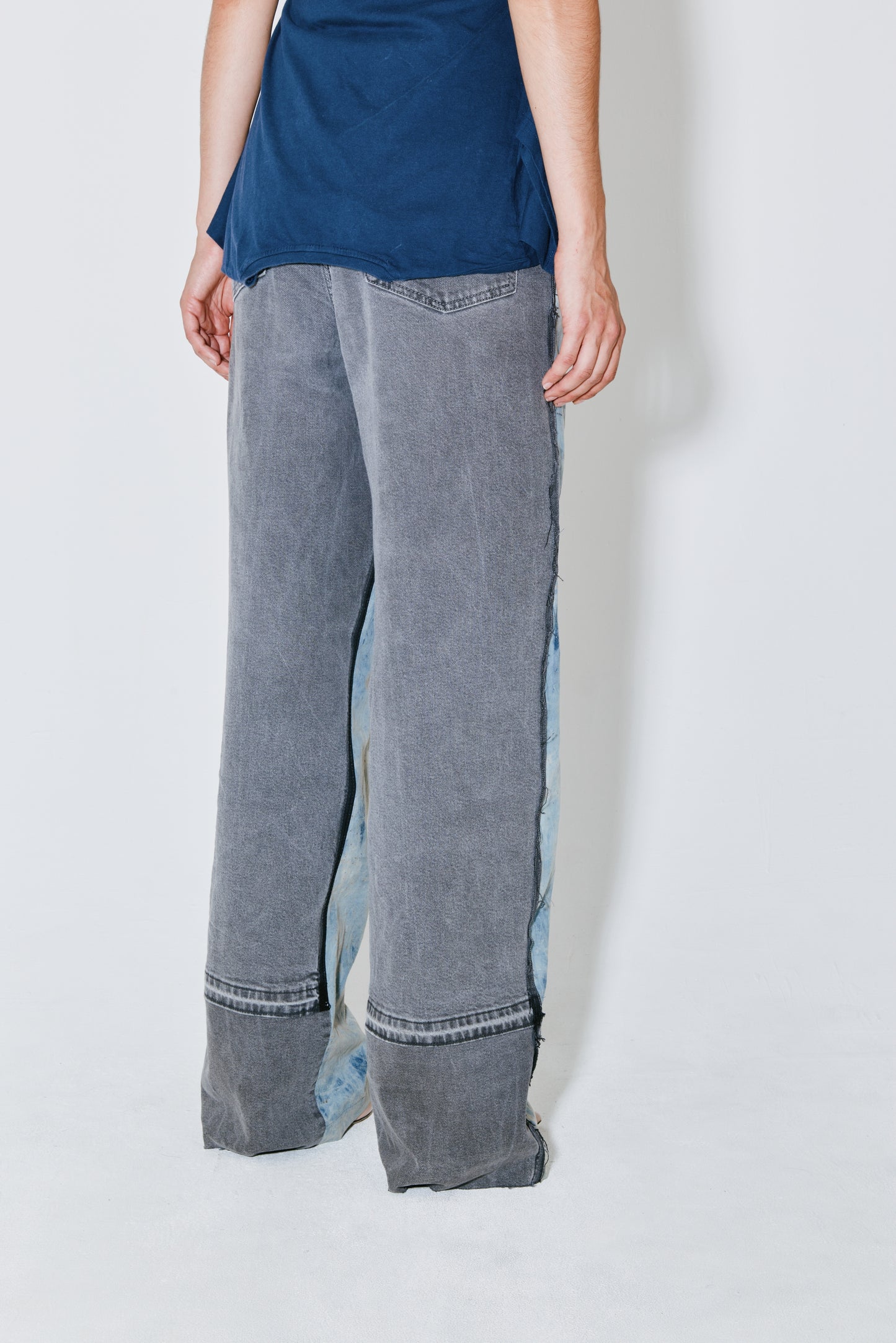 POLKA pants worn grey blue