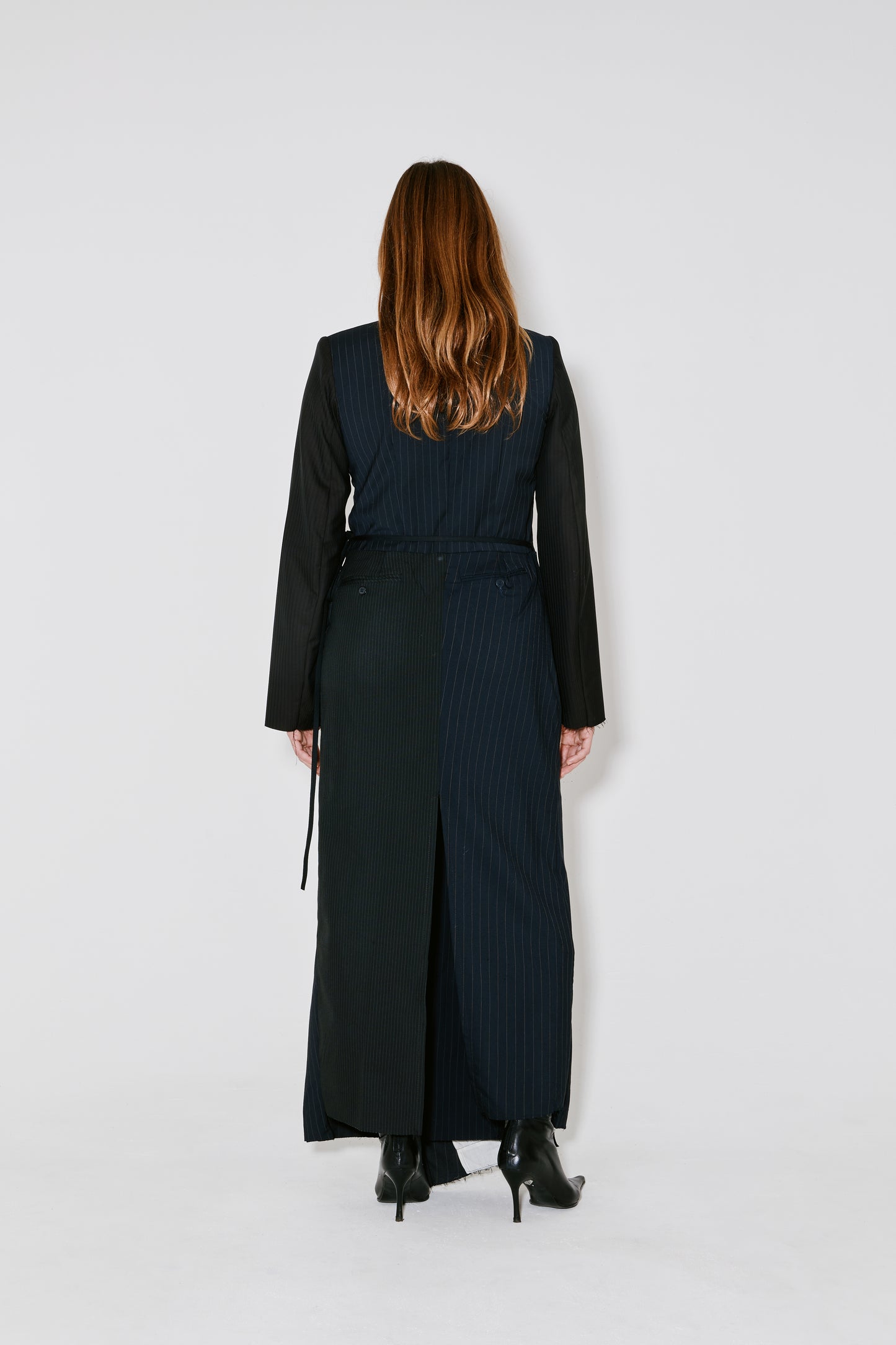 RAINE upcycled pants dress