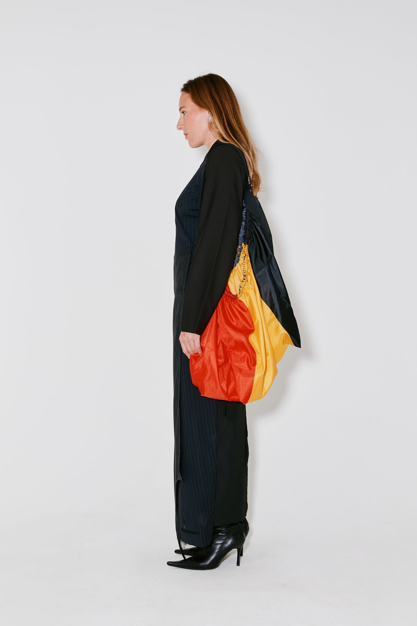 RAINE upcycled pants dress