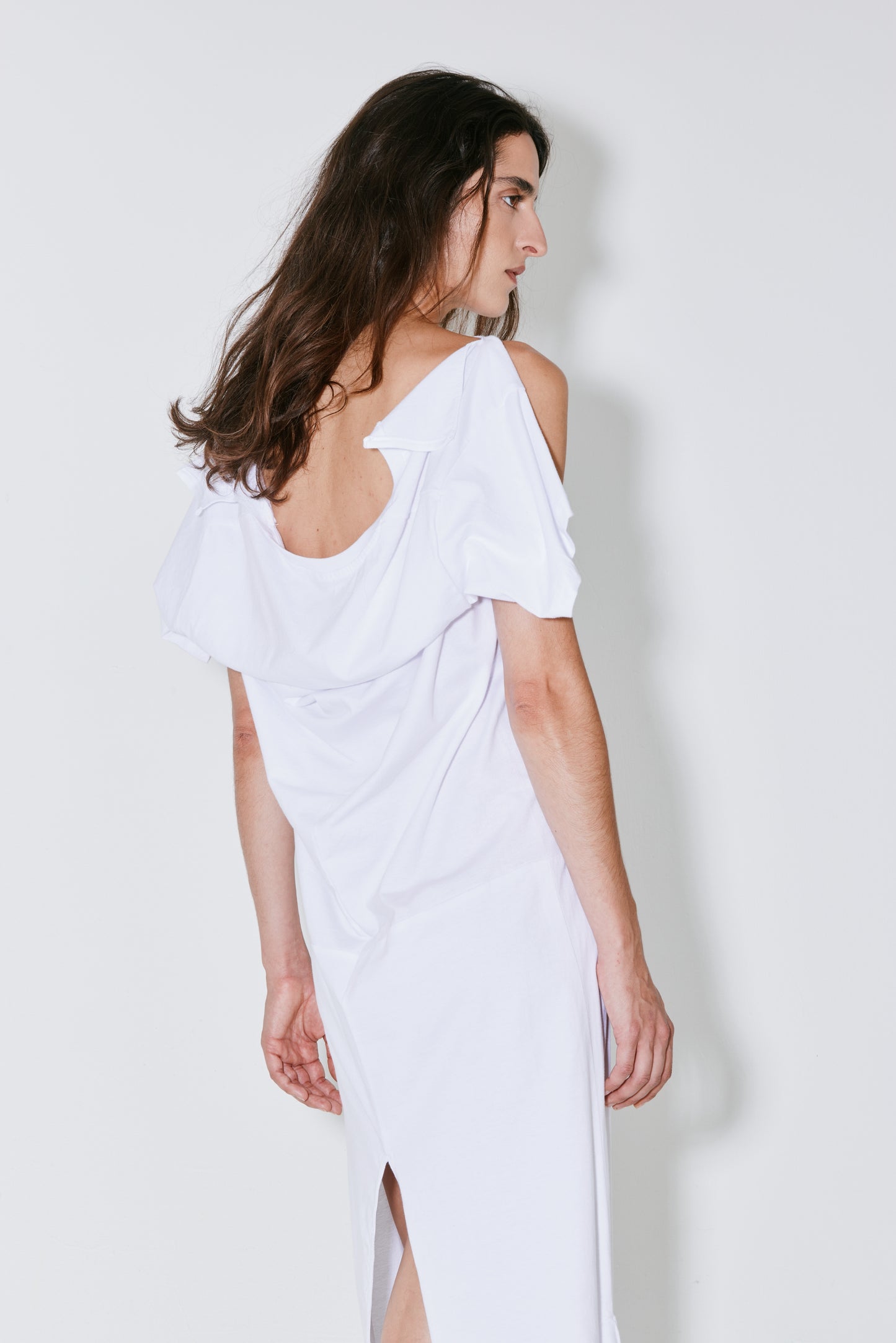 RICH upcycled dress white