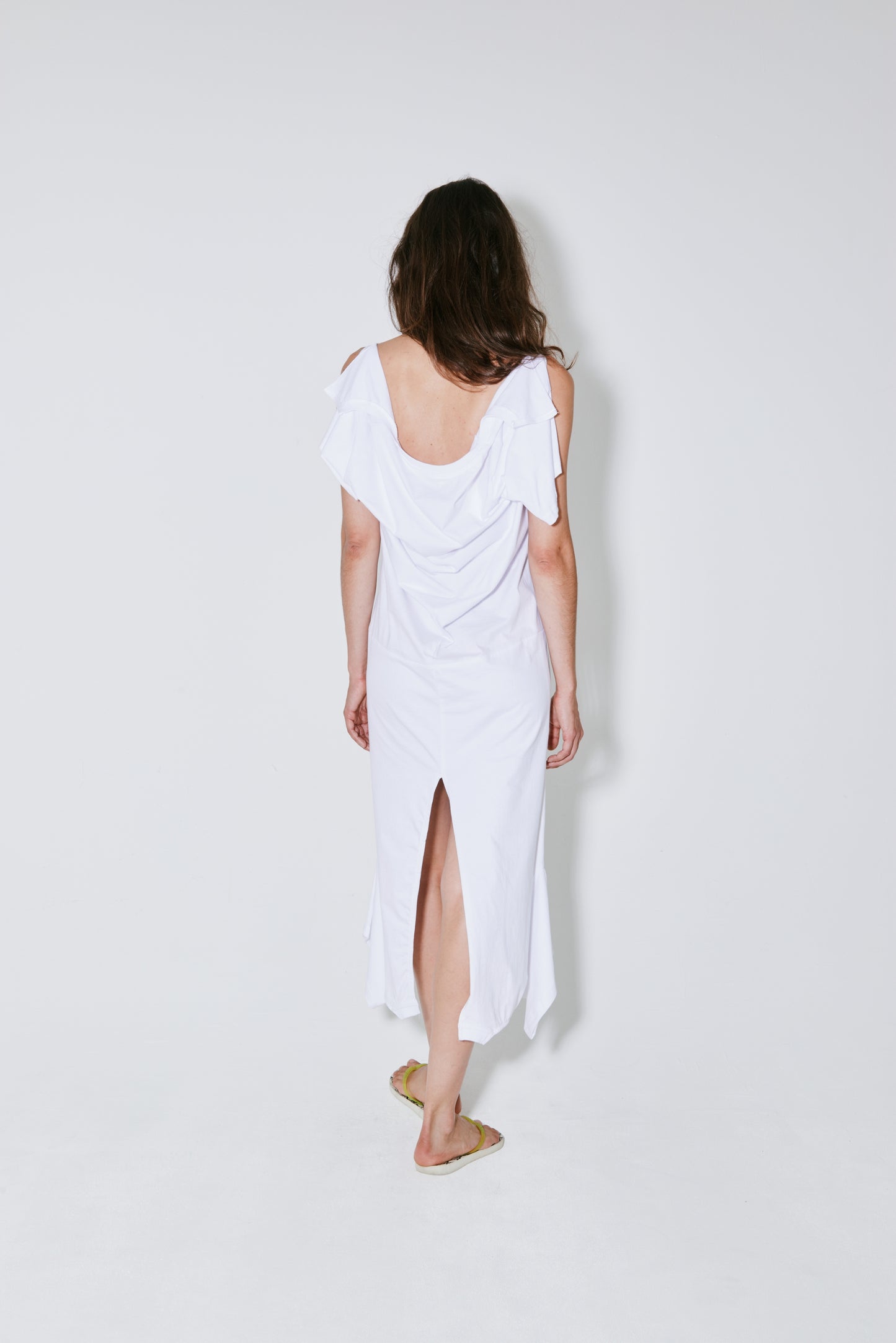 RICH upcycled dress white