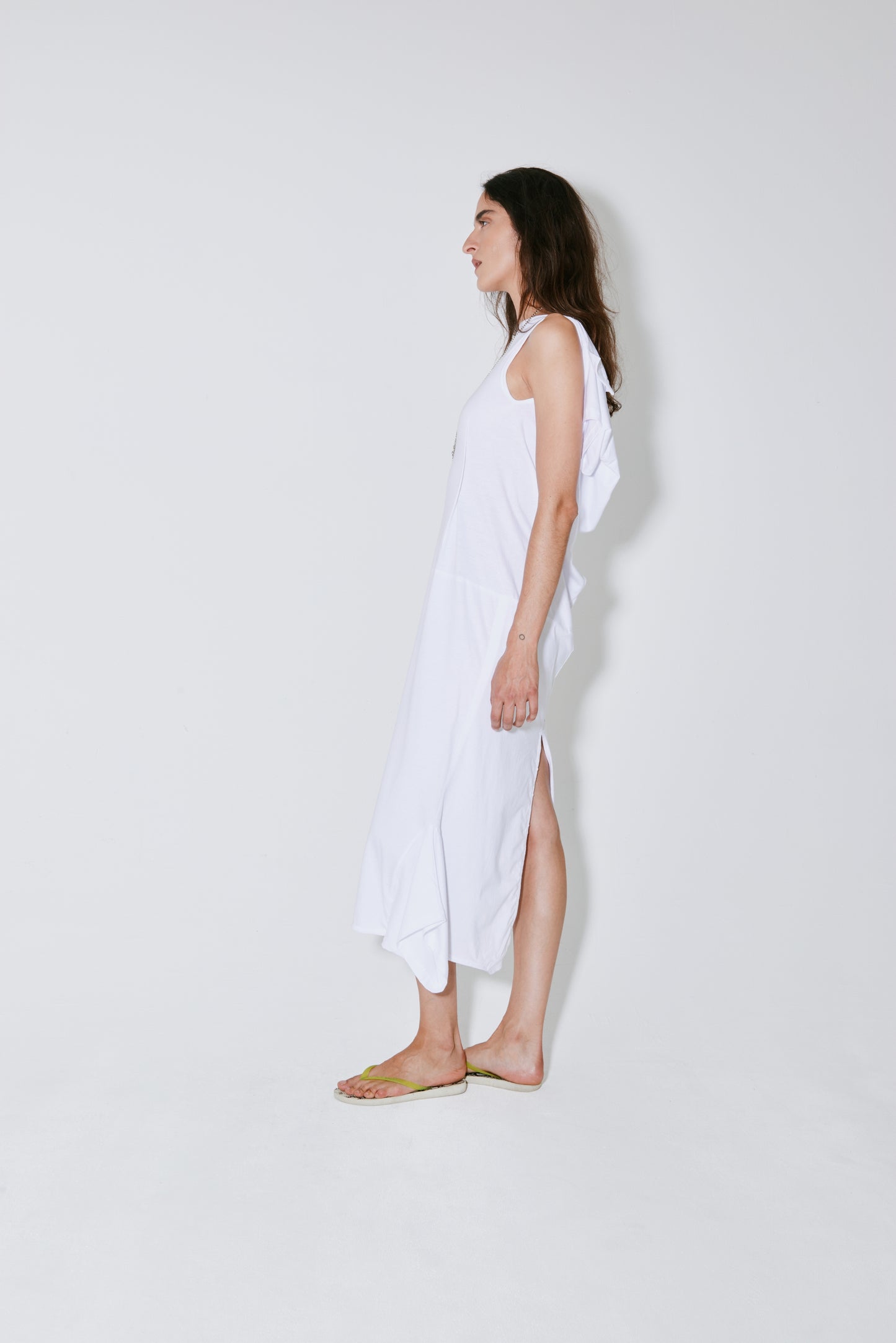RICH upcycled dress white