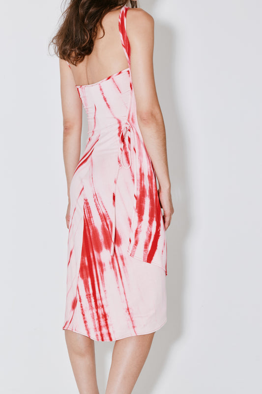 ROISIN dress pink tie-dye