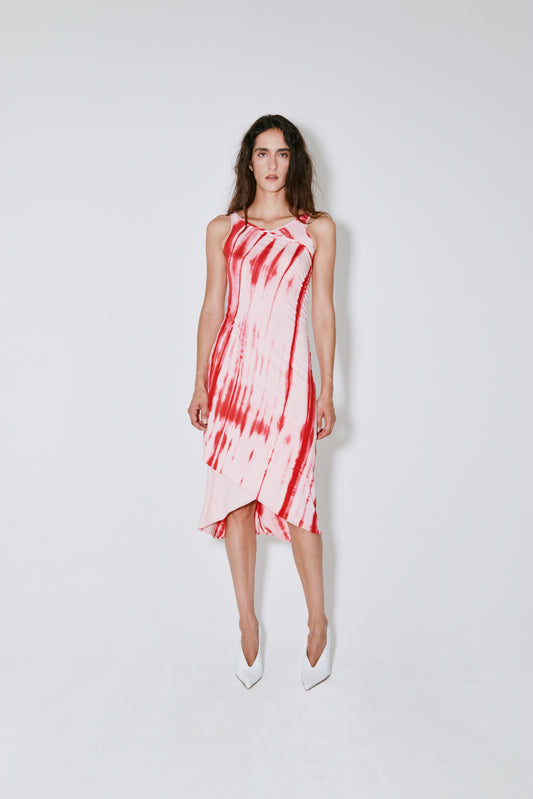 ROISIN dress pink tie-dye