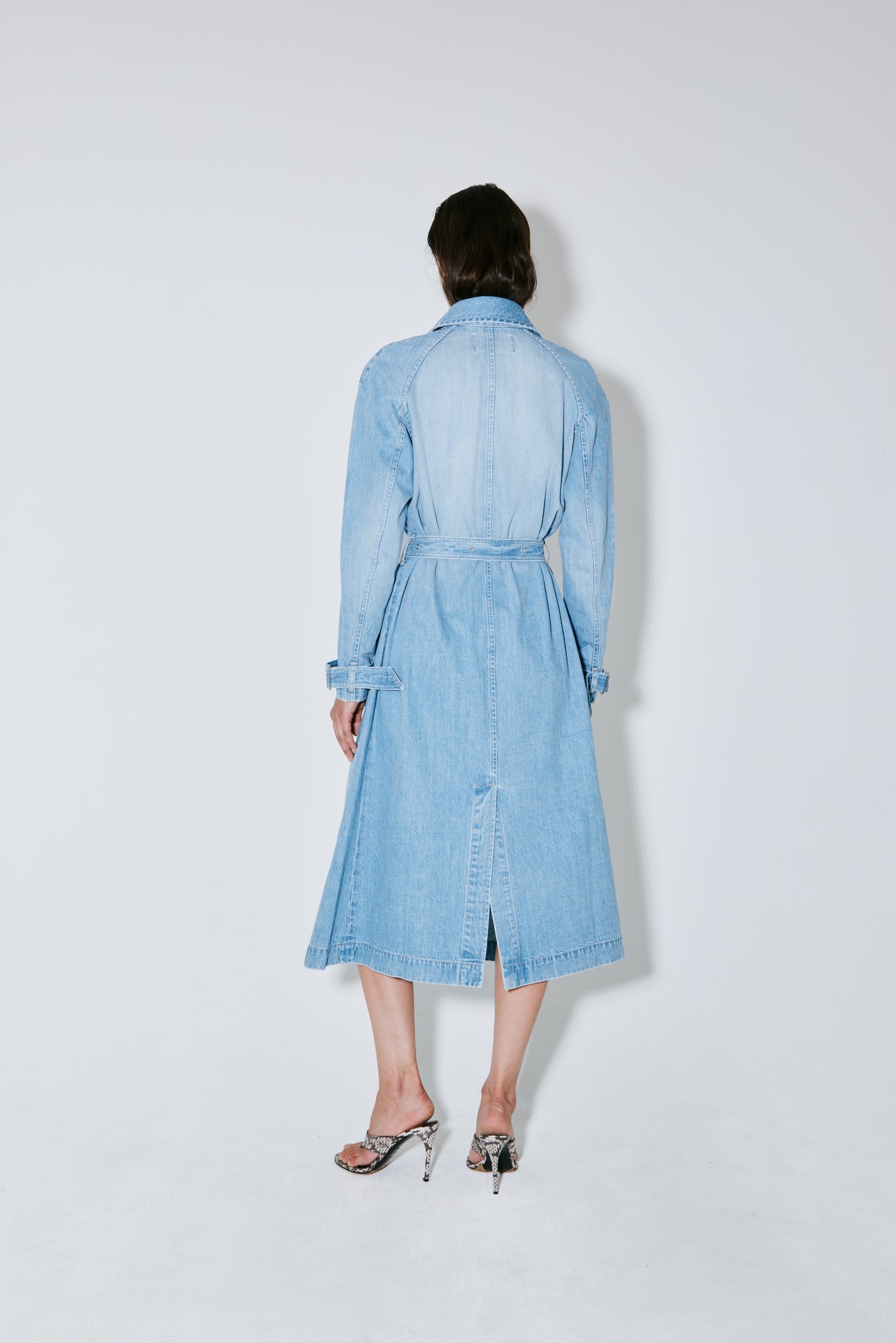 ROW trench light blue washed