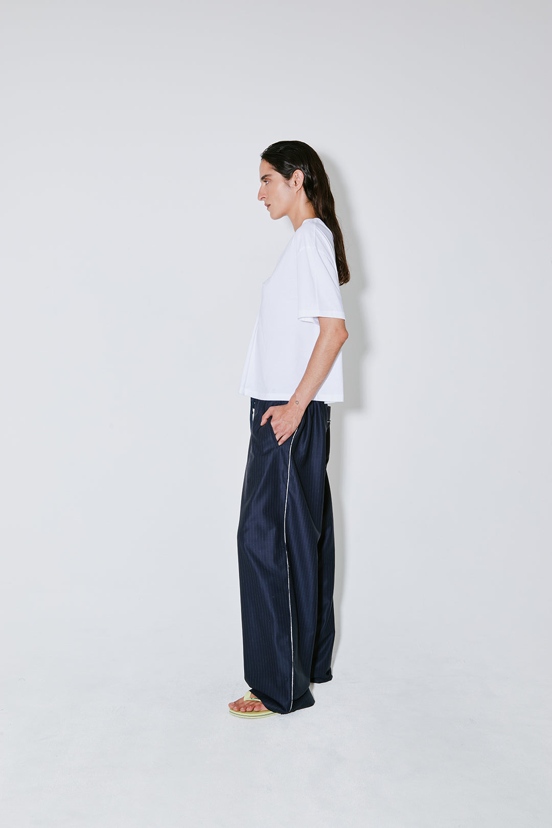 PIETER pants navy white stripes