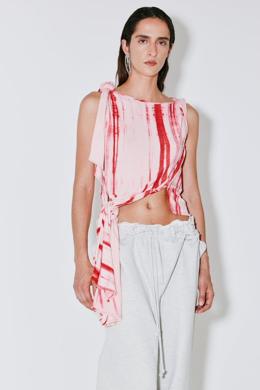 THEODORA top pink tie-dye