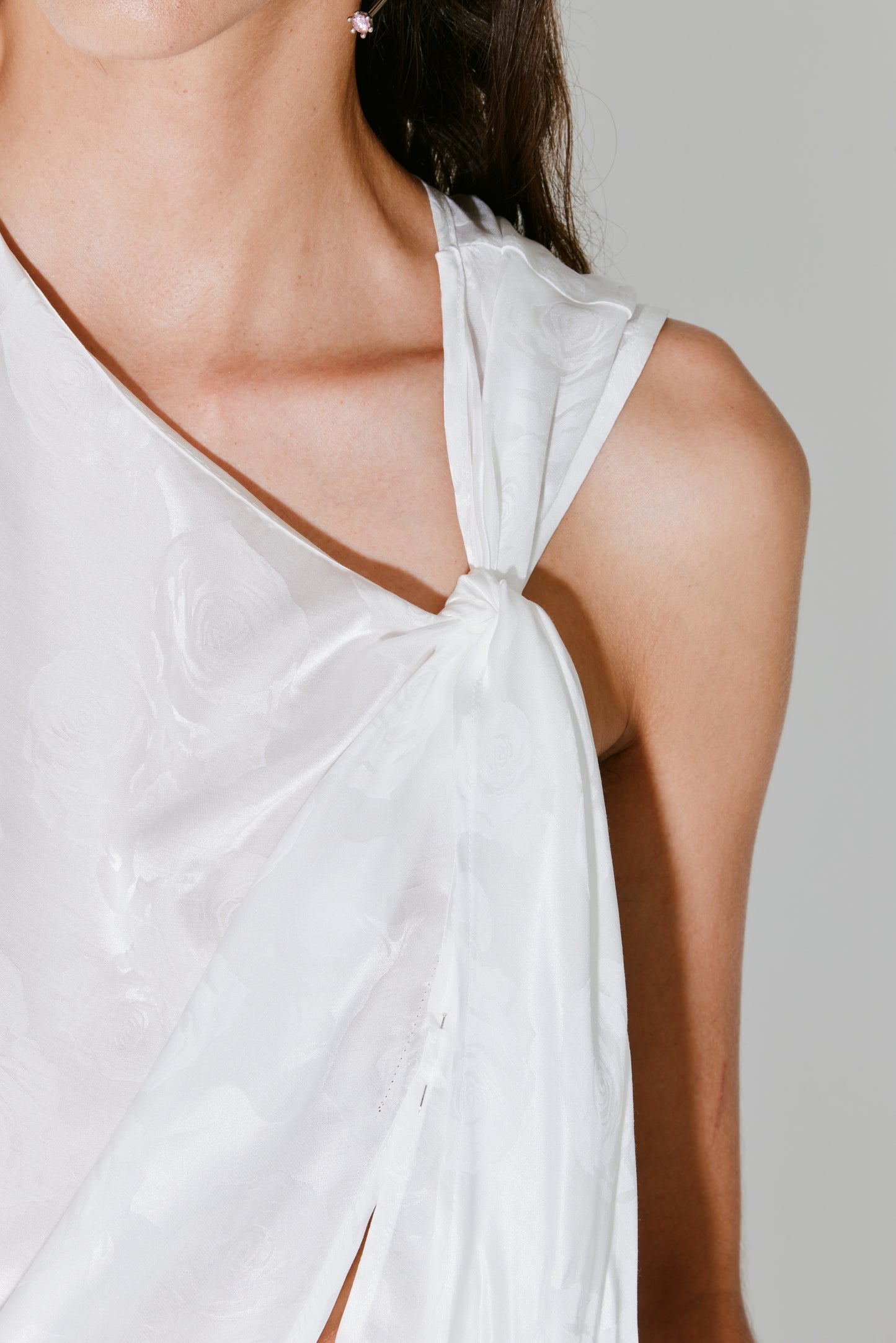 THEODORA top white floral