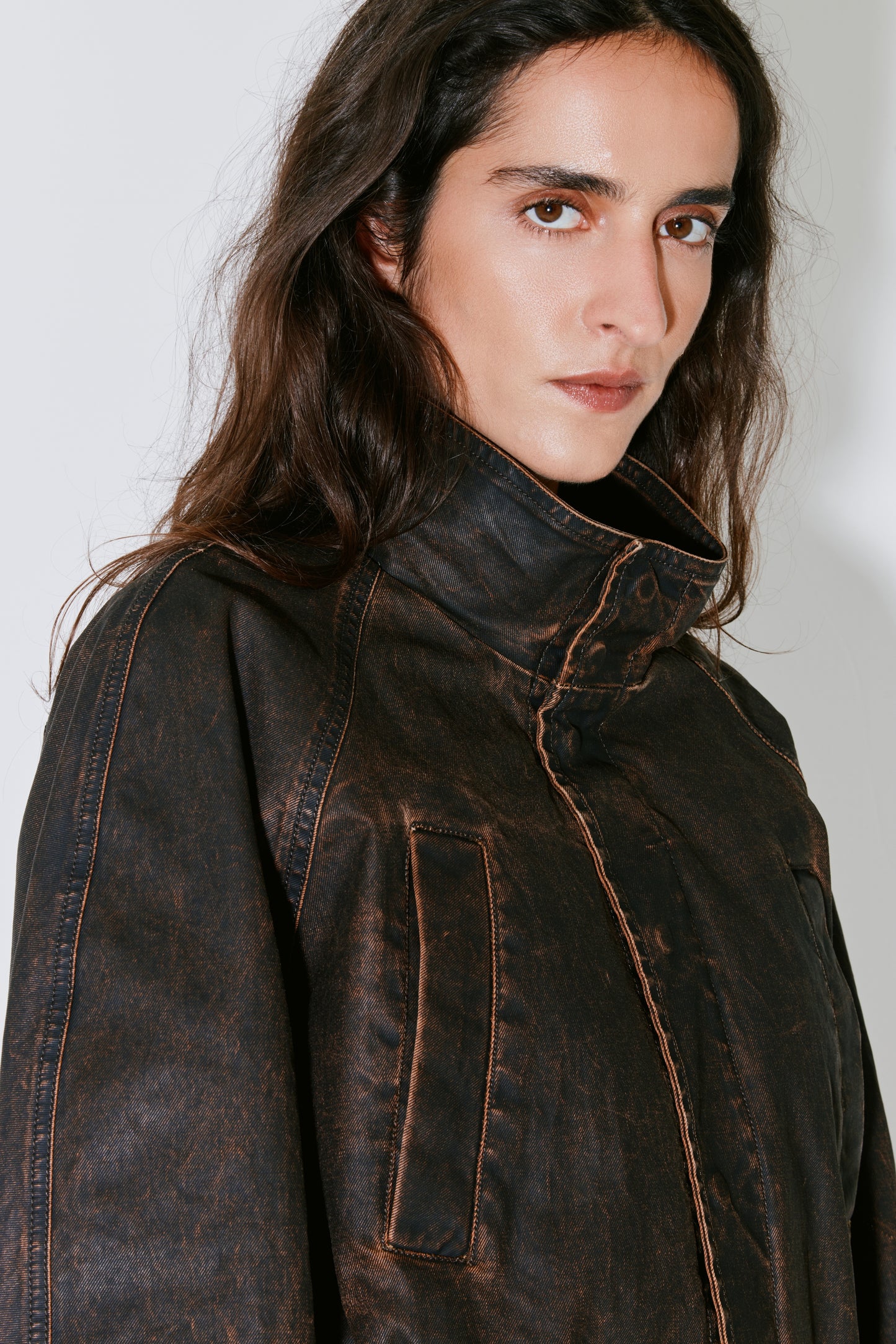 VEGAS jacket brown wax