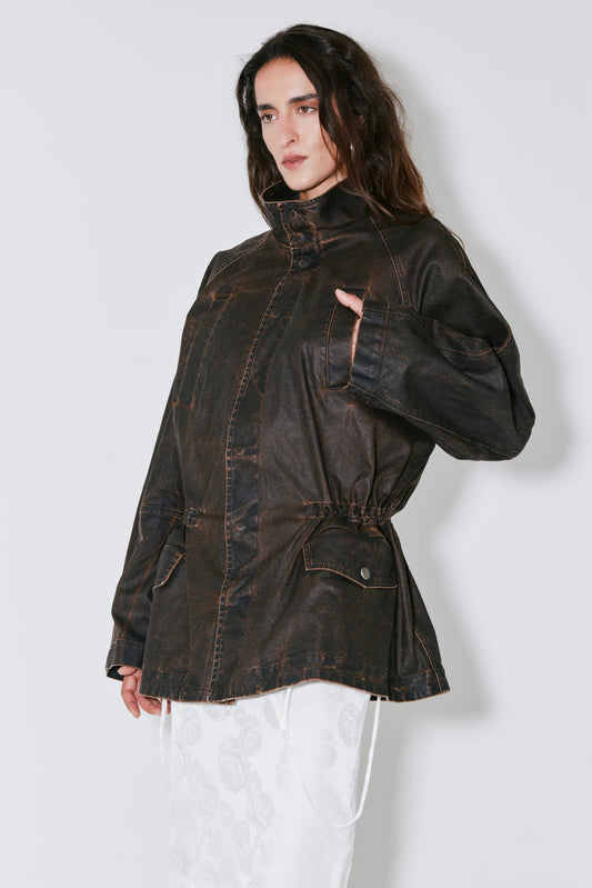 VEGAS jacket brown wax