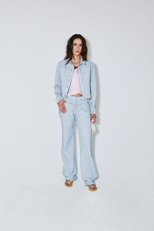 PETERSON pants white on blue