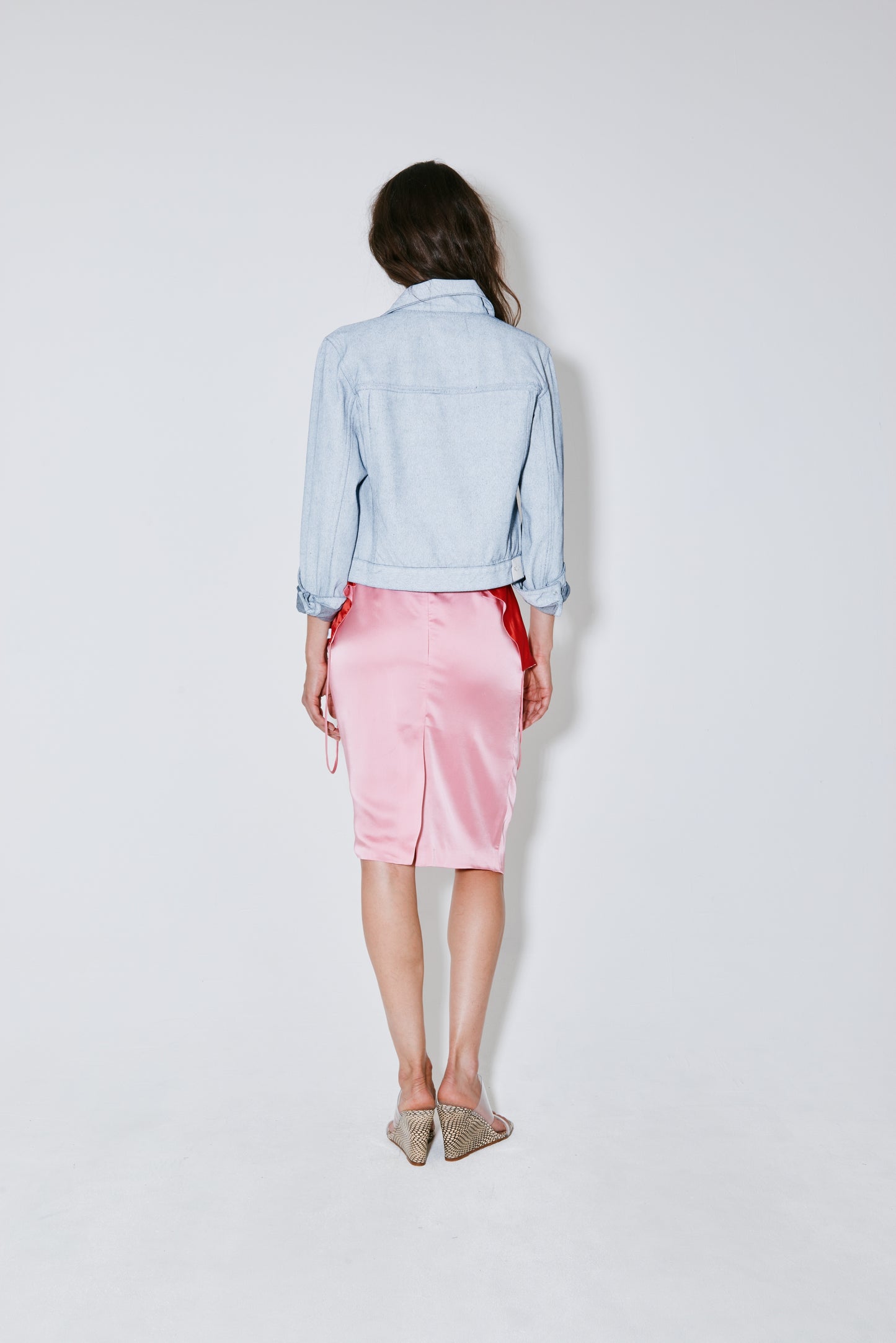 VENDETA jacket white on blue