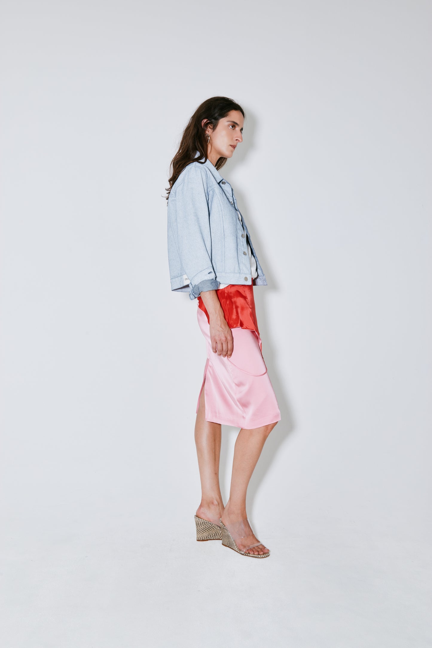 VENDETA jacket white on blue