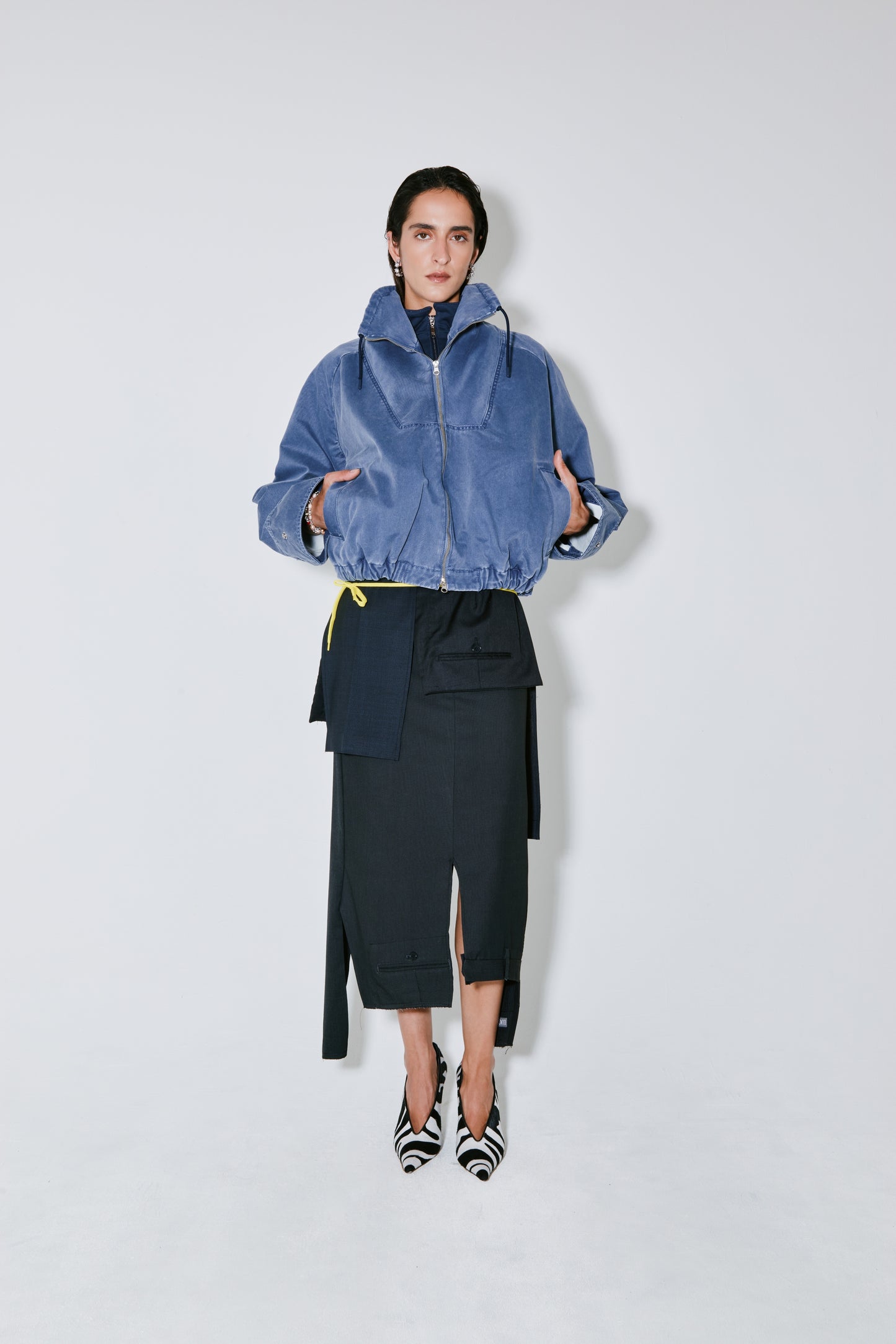 VIRGIL jacket blue navy washed