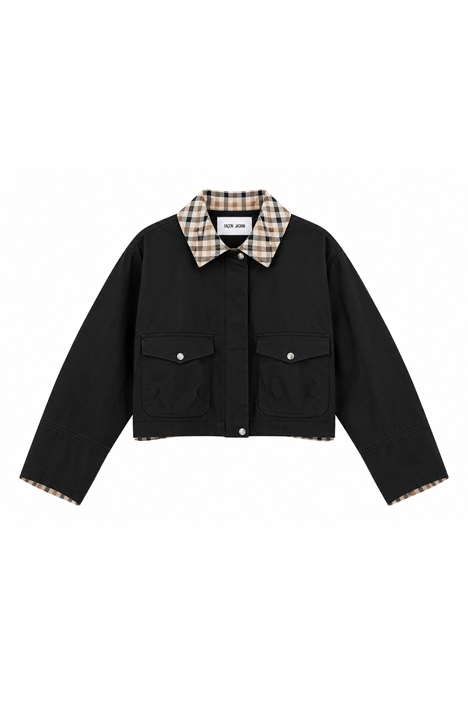 MARTINA jacket black-beige vichy