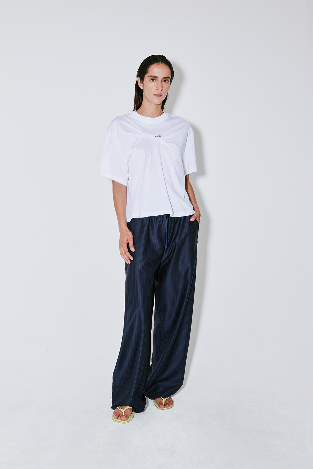 PIETER pants navy white stripes
