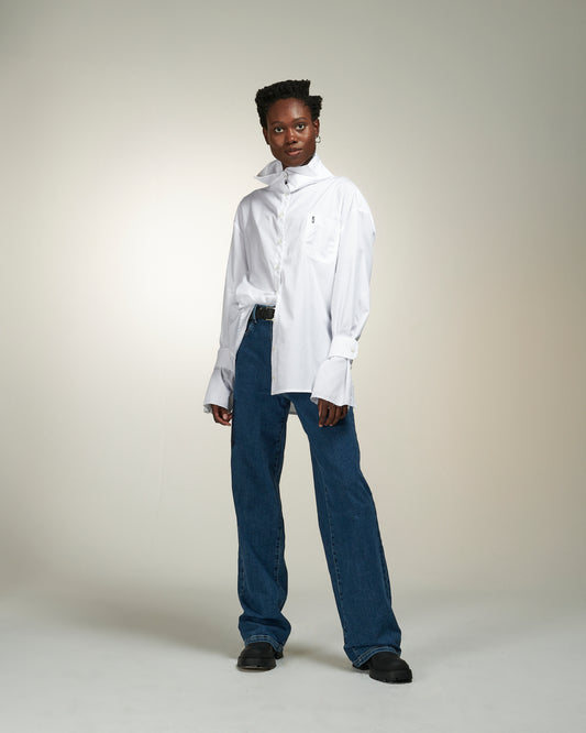 Facon Jacmin long sleeves white shirt