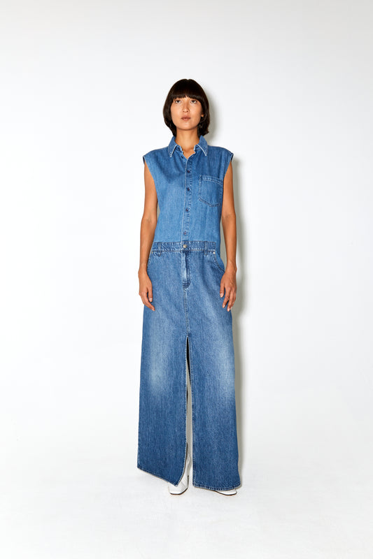 RAY dress mid blue