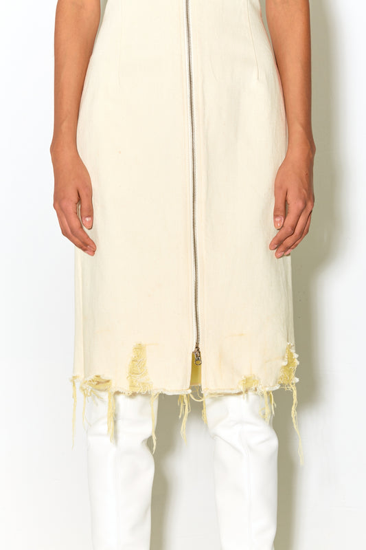 RUBY dress ecru yellow
